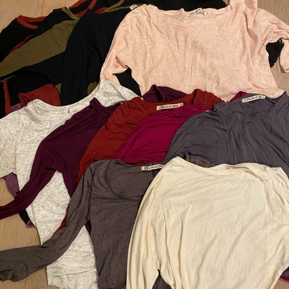 11x Michael Stars Long Sleeves